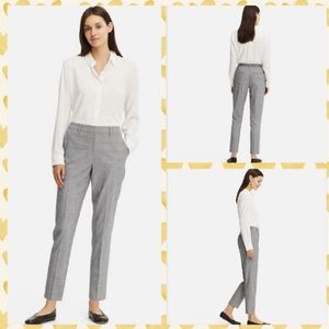 Uniqlo grey plaid dress slacks, size S, perfect condition :)